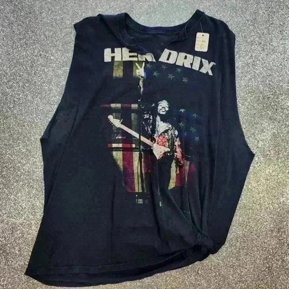 COPY -  Vintage Jimmi Hendrix upcycled t shirt - Picture 1 of 4